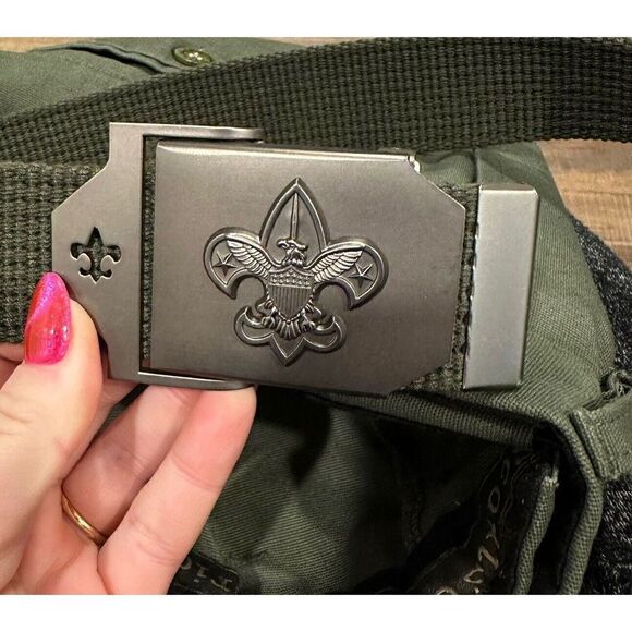 Boy Scouts BSA Official Uniform Switchback Pants Belt Olive Youth 6 Convertible - Picture 9 of 12